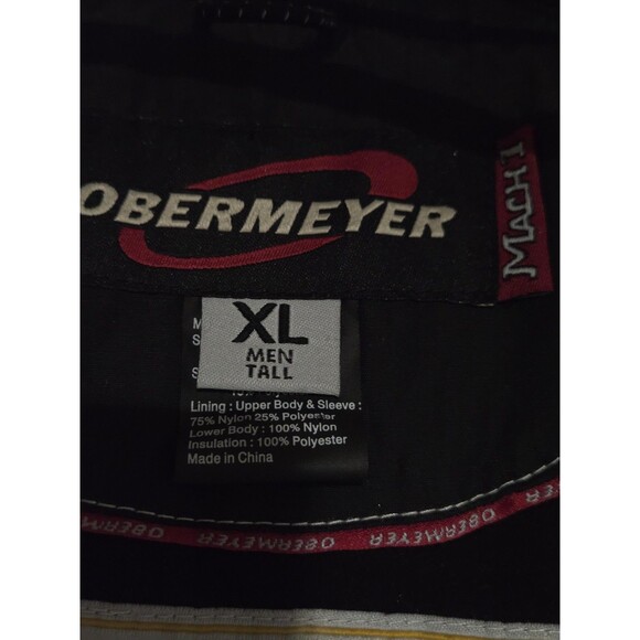 Obermeyer Ski Jacket Mens XL Tall Black Green WeatherX Corvette Snow Heavy - Picture 12 of 13